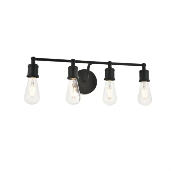 Serif 4 light black Wall Sconce {4}