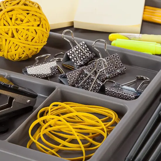 IRIS USA 4 Drawer Rolling Storage Cart with Organizer Top, Black/White/Gray Grey {2}