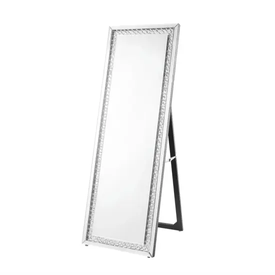 Sparkle 22 in. Contemporary Standing Full length Mirror in Clear {1}