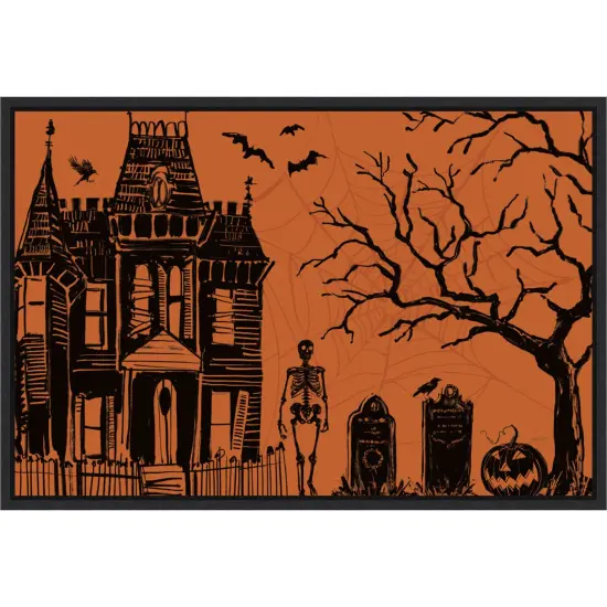 Haunted House I by Anne Tavoletti Canvas Art Framed {1}