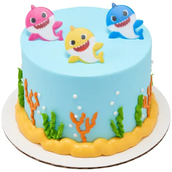 Baby Shark Mommy, Daddy, and Baby Rings, 12ct {3}