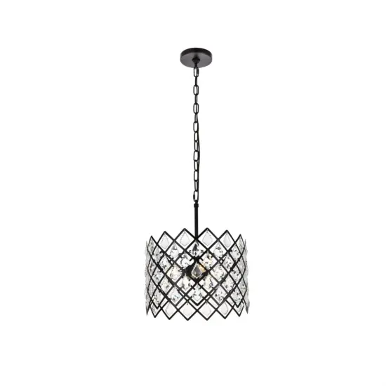 Lyla 13 inch pendant in black {1}