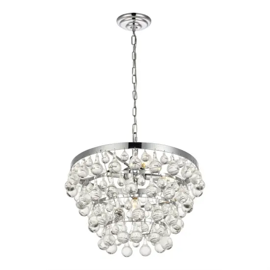 Kora Collection Pendant D17 H10.9 Lt:5 Chrome Finish {3}