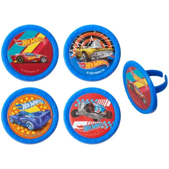 Hot Wheels Challenge Accepted Cupcake Rings, 12ct {2}