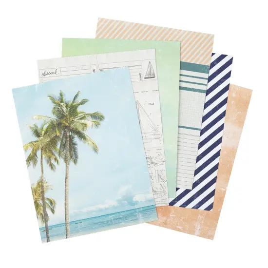 Heidi Swapp Single-Sided Paper Pad 6"X8" 36/Pkg-Set Sail {3}