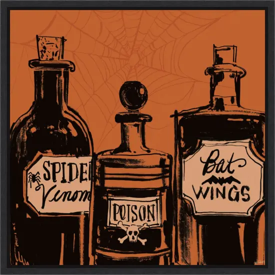 Haunted Halloween IX by Anne Tavoletti Canvas Art Framed {1}