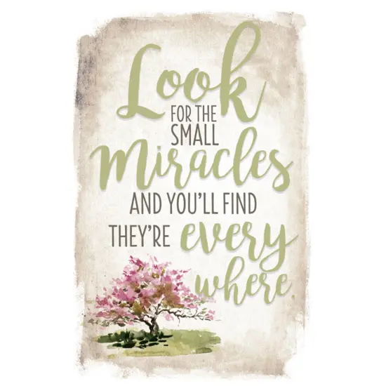 Dexsa Look For Small Miracles New Horizon 6" x 9" Wood Plaque with Easel {1}
