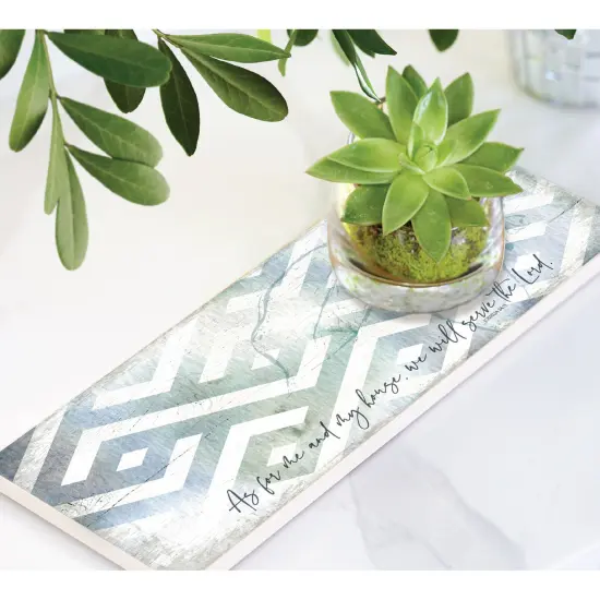 Dexsa As For Me & My House Wood Plaque 6"x15 3/4" {2}