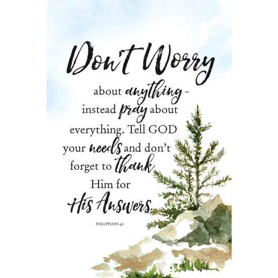 Dexsa Don't Worry About Woodland Grace Series 6" x 9" Wood Plaque with Easel {1}
