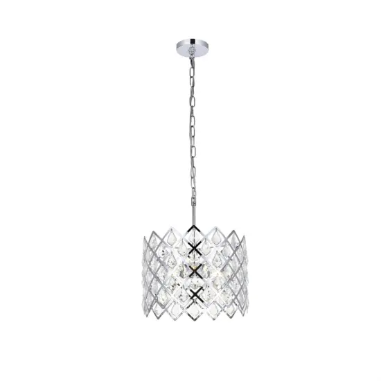 Lyla 13 inch pendant in chrome {1}