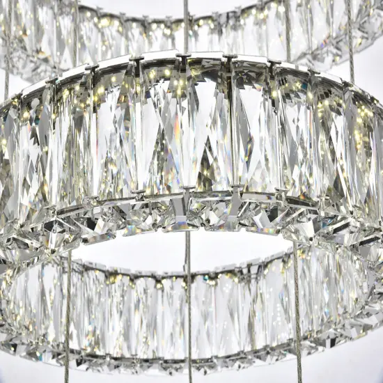 Monroe Integrated LED chip light Chrome Chandelier Clear Royal Cut Crystal {6}
