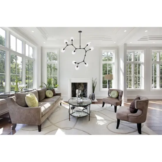 Cavoli 9 lights black chandelier {2}