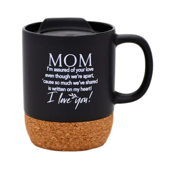 Dexsa Mom I'm Assured Designer Cork Bottom Mug with Lid - 14 oz {1}