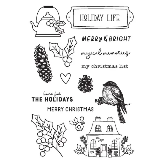 The Holiday Life Photopolymer Clear Stamps {2}