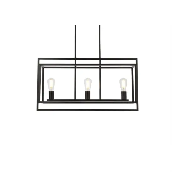 Voir 3 lights pendant in black {3}