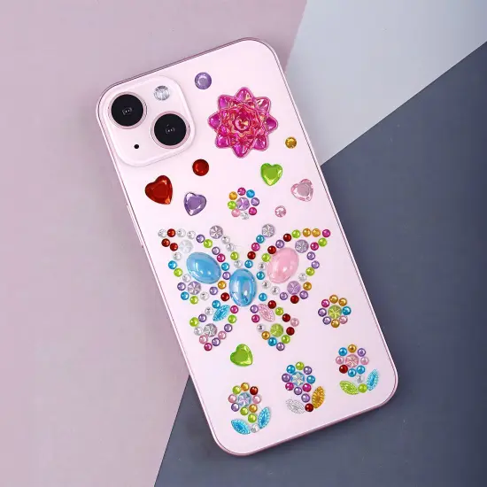 Wrapables Crystal Rhinestone Gem Stickers, Bling Jewel Adhesives for DIY Arts & Crafts, Smartphones, Water Bottles, Sunglass Cases (Set of 6) Floral and Crown {10}