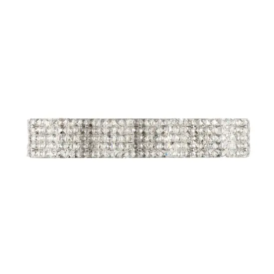 Ollie 4 light Chrome and Clear Crystals wall sconce {1}
