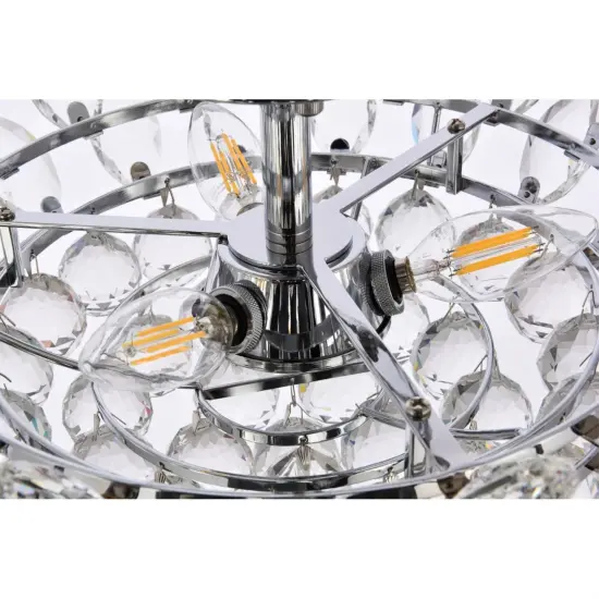 Emilia 16 inch flush mount in chrome {6}