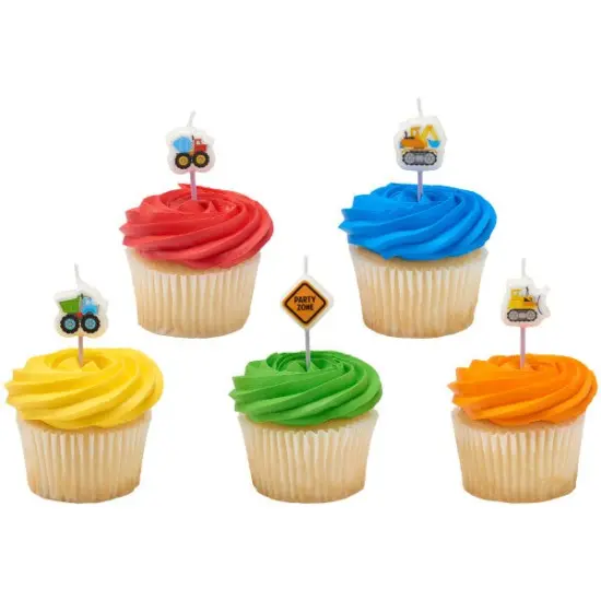 Construction Shaped Candles, 5pc {4}