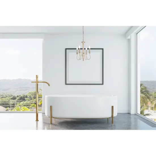 Flynx 4 lights pendant in weathered dove {2}