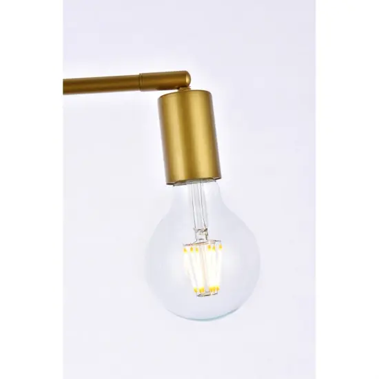 Zane 2 lights brass flush mount {4}