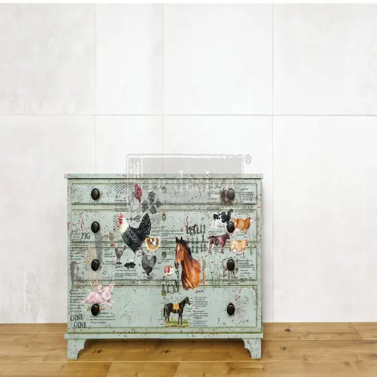 Redesign with Prima Redesign Decor Transfers&reg; Farm Life Total Sheet Size 24"x35",Cut Into 2 Sheets 655350646165 {2}