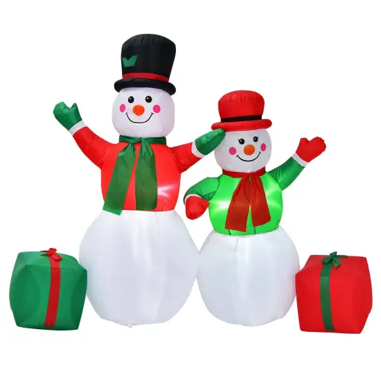 6 Feet Christmas Inflatable Snowmen Blow Up Christmas Decoration {1}
