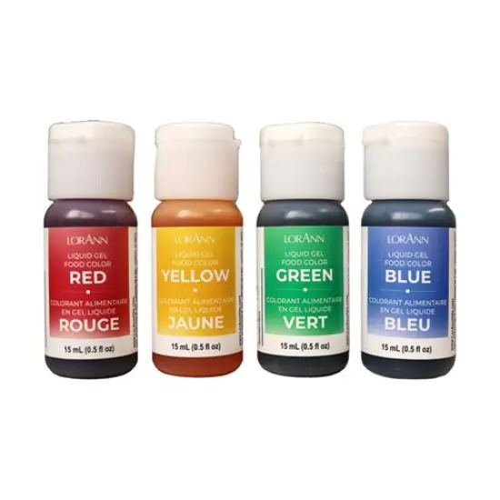 LorAnn Oils 4 Pack Liquid Gel Colors, 1/2 ounce {2}