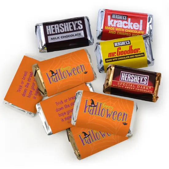 Halloween Candy Party Favors Hershey's Miniatures Chocolate - Spirit {3}