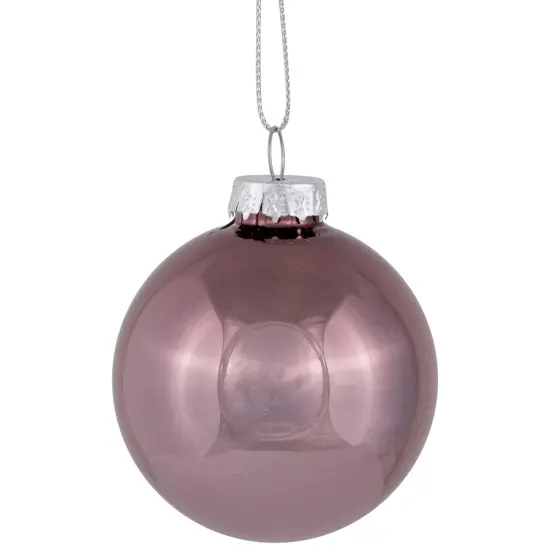 Northlight Shiny and Matte Christmas Glass Ball Ornaments - 2.25" (55mm) - Pink - 24ct {1}