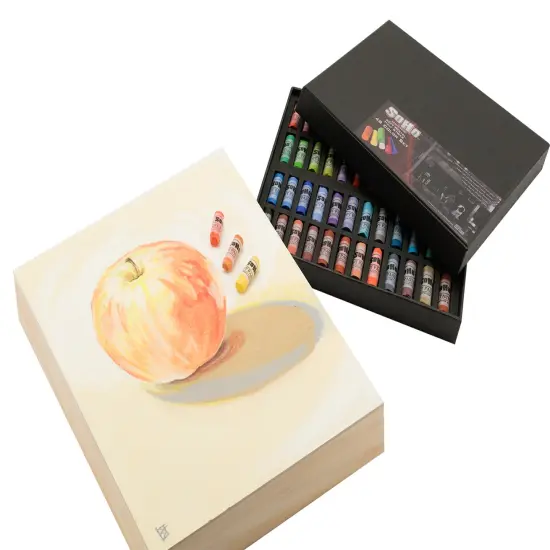 Da Vinci Pro Resist-Grip Coarse Textured Gesso Board, 2" Depth Multipack Art Boards for Painting, White Acrylic Polymer with Quartz Sand, Warp-Resistant Cradled and Sealed MDF Panel {6}