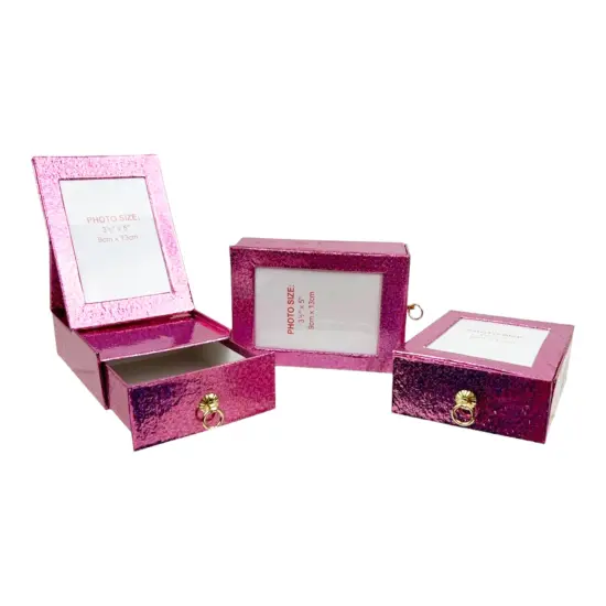 Value Pack of 3 Frame Box With drawer - Pink {1}