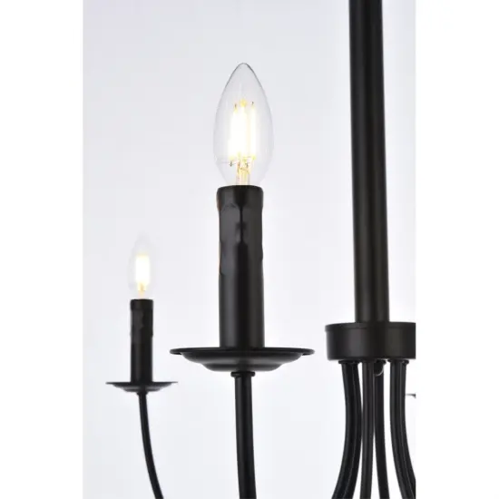 Brielle 6 lights pendant in black {5}