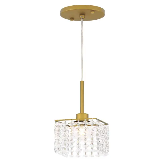 Taylor 1 light Brass Pendant {6}