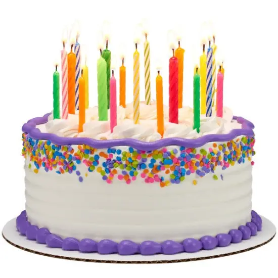 Assorted Colors Candy Stripe Spiral Candles, 16pc {2}