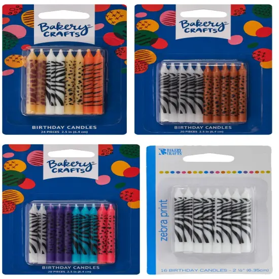 Animal Print Smooth Specialty Candles 4 Patterns {2}