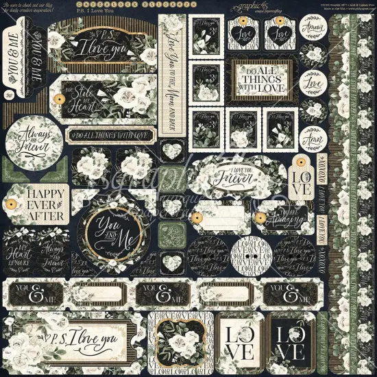 Graphic 45 Collection Pack 12"X12"-P.S. I Love You {2}