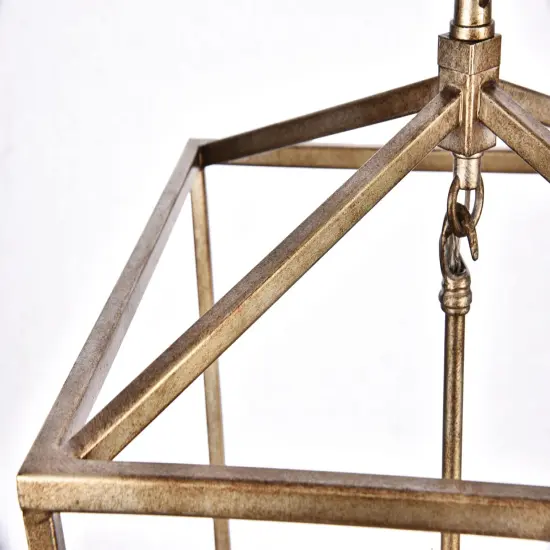 Maddox Collection Pendant D12.5 H18.25 Lt:3 Vintage Silver Finish {6}