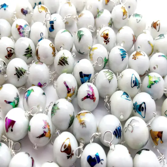 Bulk Ornaments for Miniature Christmas Trees, 20 pieces with Hooks, Mixed Colors & Patterns, Adorabilities {3}