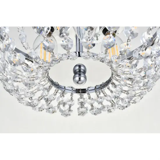 Cora 10 inch flush mount in chrome {4}