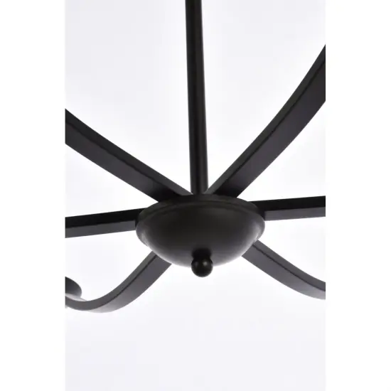 Trey 42 inch pendant in black {4}