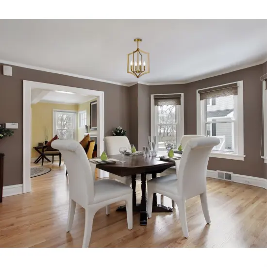 Kiera 4 lights pendant in brass {2}