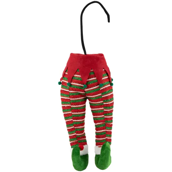 Northlight 19" Red and Green Striped Elf Legs Christmas Decoration {1}
