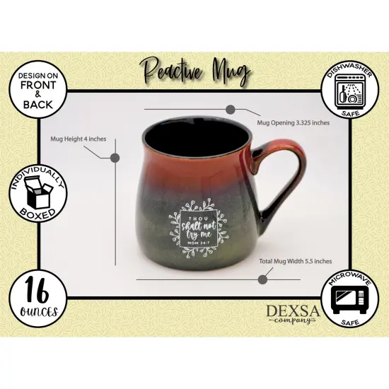 Dexsa Thou Shall Not Designer Ceramic Mug - 16 oz {5}