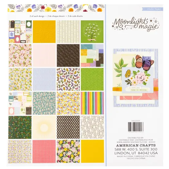 Crate Paper Single-Sided Paper Pad 12"X12" 48/Pkg-Moonlight Magic {3}
