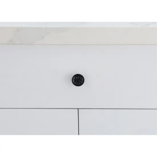 Corio 0.9" Diameter Matte Black Mushroom Knob Multipack (Set of 10) {2}