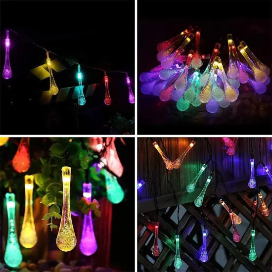 30 LED Solar Powered String Light Waterproof Fairy Light for Outdoor Garden Yard Yellow {9}