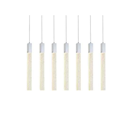 Weston 7 lights pendant in chrome {3}