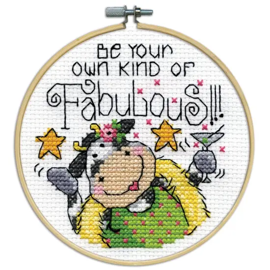 Design Works Counted Cross Stitch Kit 4" Round-Fabulous {2}