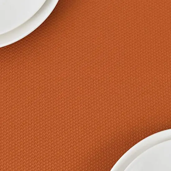 Rectangle Textured Tablecloth Waterproof Spillproof Wrinkle Free Table Cloth, Kitchen Dinning Tabletop Thanksgiving Decoration, Table Cover for Outdoor and Indoor, 52 x 70 Inch, Rust {4}